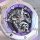 super clone Audemars Piguet Black Panther Flying Tourbillon Royal Oak Concept  silver case purple strap (4)_th.jpg